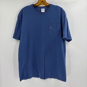 Noah Nyc Pocket Blue Streetwear Cotton Logo  T-shirt Short Sleeve Men’s Size Xl